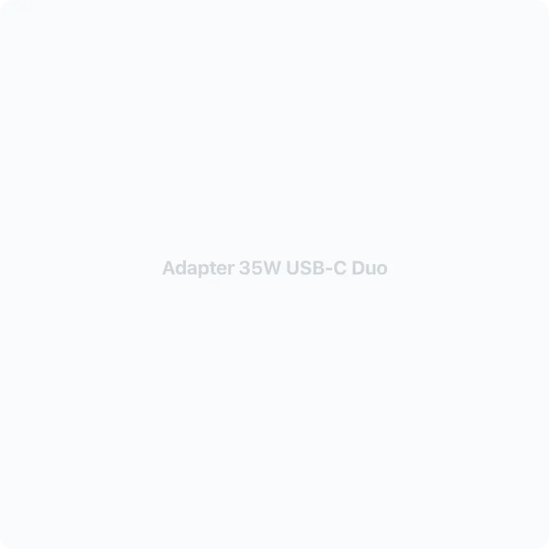 Схематичное изображение: Adapter 35W USB-C Duo